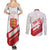 England Rugby Custom Couples Matching Summer Maxi Dress and Long Sleeve Button Shirt 2025 Come On Red Roses - Wonder Print Shop