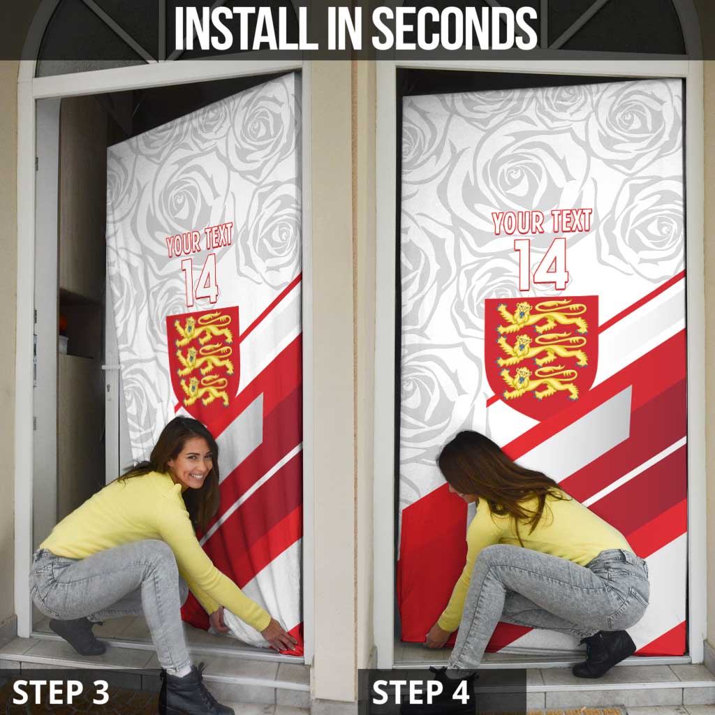 England Rugby Door Cover 2025 Come On Red Roses - Wonder Print Shop