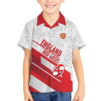 England Rugby Custom Family Matching Long Sleeve Bodycon Dress and Hawaiian Shirt 2025 Come On Red Roses - Wonder Print Shop