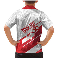 England Rugby Custom Family Matching Mermaid Dress and Hawaiian Shirt 2025 Come On Red Roses - Wonder Print Shop