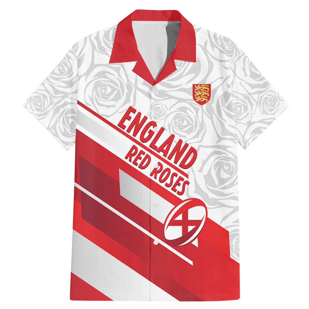 England Rugby Custom Family Matching Mermaid Dress and Hawaiian Shirt 2025 Come On Red Roses - Wonder Print Shop