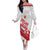 England Rugby Custom Family Matching Off The Shoulder Long Sleeve Dress and Hawaiian Shirt 2025 Come On Red Roses - Wonder Print Shop