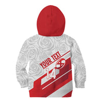 England Rugby Custom Kid Hoodie 2025 Come On Red Roses - Wonder Print Shop