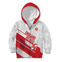 England Rugby Custom Kid Hoodie 2025 Come On Red Roses - Wonder Print Shop