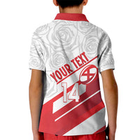 England Rugby Custom Kid Polo Shirt 2025 Come On Red Roses - Wonder Print Shop