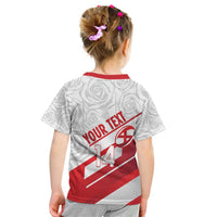 England Rugby Custom Kid T Shirt 2025 Come On Red Roses - Wonder Print Shop