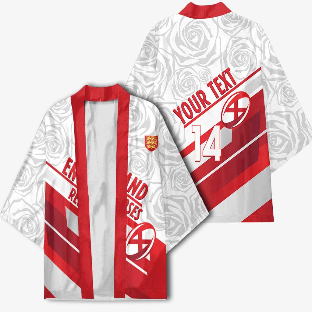 England Rugby Custom Kimono 2025 Come On Red Roses - Wonder Print Shop