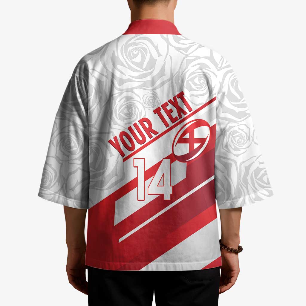 England Rugby Custom Kimono 2025 Come On Red Roses - Wonder Print Shop