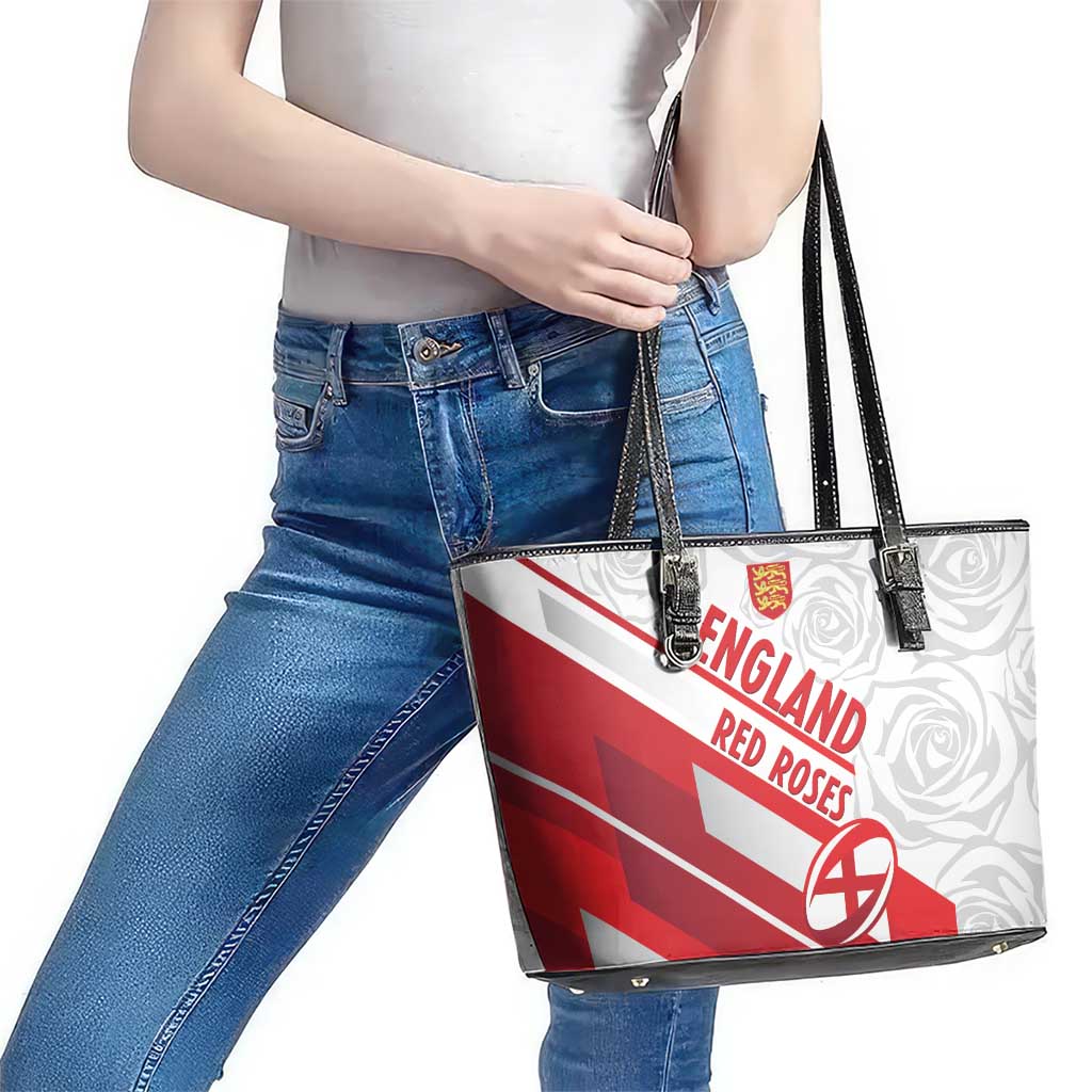 England Rugby Leather Tote Bag 2025 Come On Red Roses - Wonder Print Shop