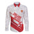 England Rugby Custom Long Sleeve Button Shirt 2025 Come On Red Roses - Wonder Print Shop