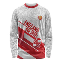 England Rugby Custom Long Sleeve Shirt 2025 Come On Red Roses - Wonder Print Shop