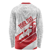 England Rugby Custom Long Sleeve Shirt 2025 Come On Red Roses - Wonder Print Shop