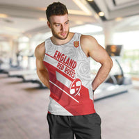 England Rugby Custom Men Tank Top 2025 Come On Red Roses - Wonder Print Shop