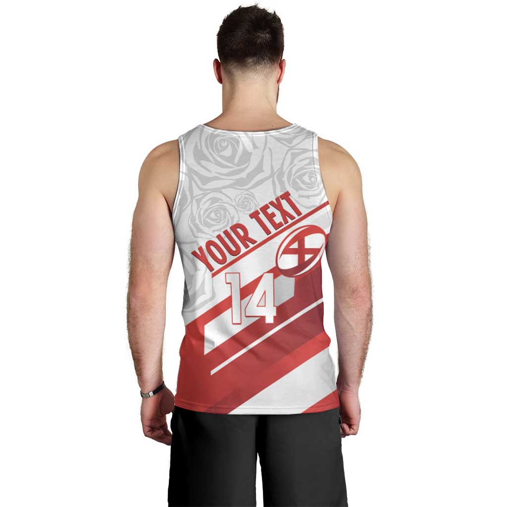 England Rugby Custom Men Tank Top 2025 Come On Red Roses - Wonder Print Shop