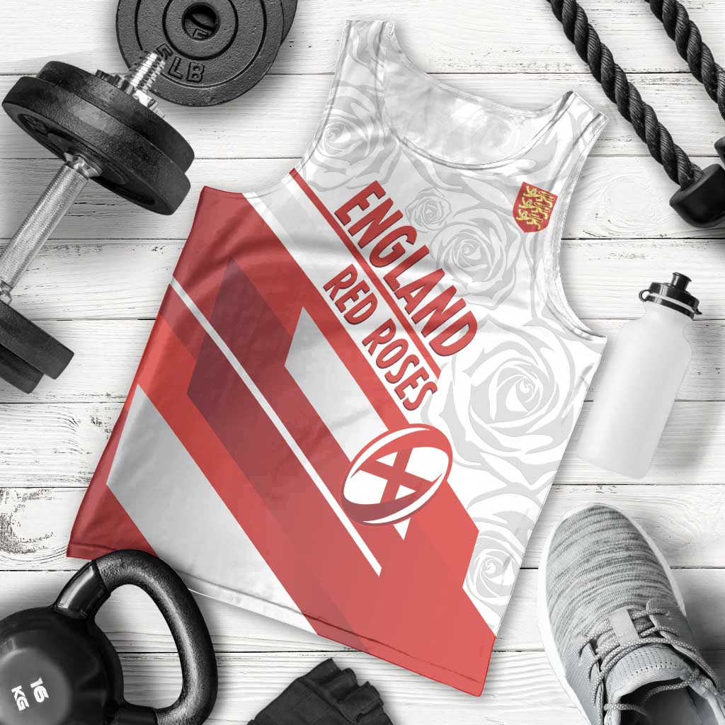 England Rugby Custom Men Tank Top 2025 Come On Red Roses - Wonder Print Shop