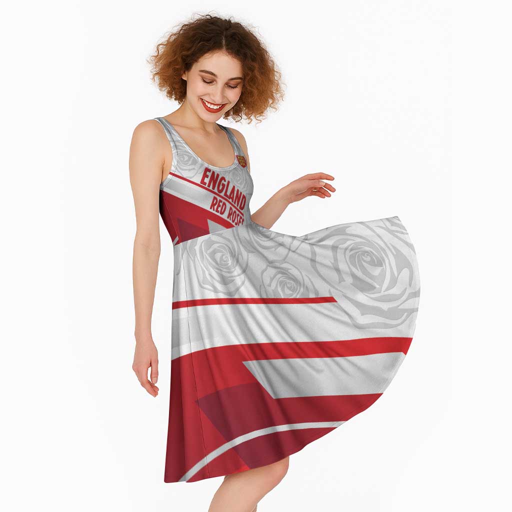 England Rugby Custom Midi Dress 2025 Come On Red Roses - Wonder Print Shop