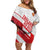 England Rugby Custom Off Shoulder Short Dress 2025 Come On Red Roses - Wonder Print Shop