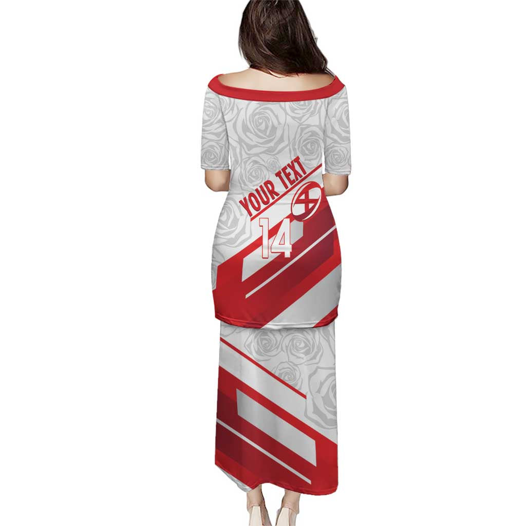 England Rugby Custom Puletasi 2025 Come On Red Roses - Wonder Print Shop