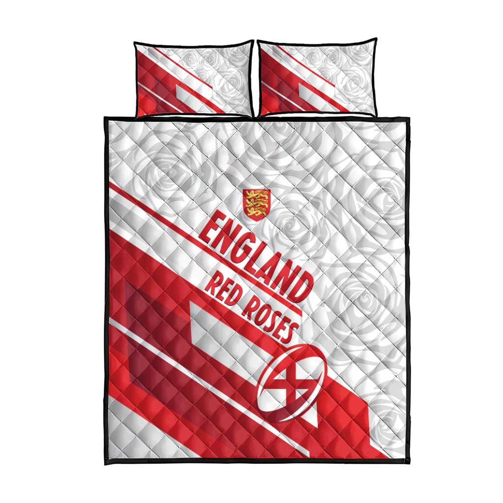 England Rugby Quilt Bed Set 2025 Come On Red Roses - Wonder Print Shop