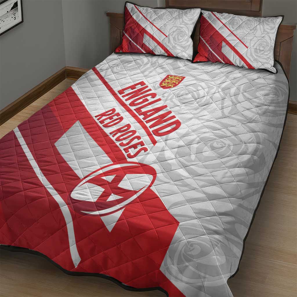 England Rugby Quilt Bed Set 2025 Come On Red Roses - Wonder Print Shop