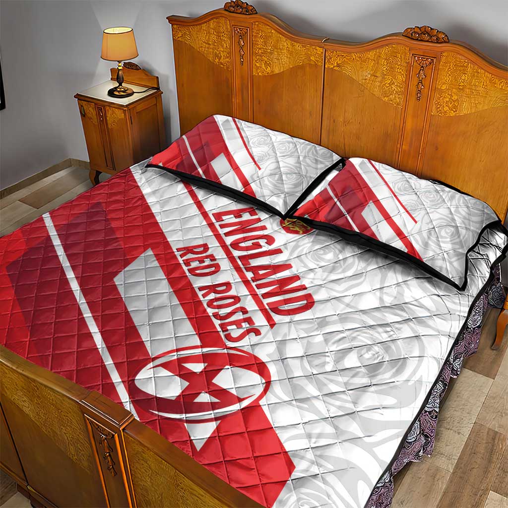 England Rugby Quilt Bed Set 2025 Come On Red Roses - Wonder Print Shop