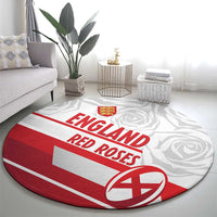 England Rugby Round Carpet 2025 Come On Red Roses - Wonder Print Shop