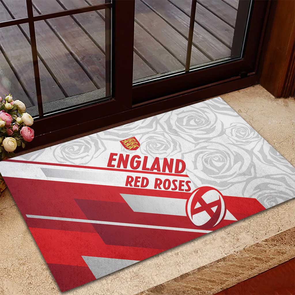 England Rugby Rubber Doormat 2025 Come On Red Roses - Wonder Print Shop