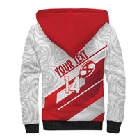 England Rugby Custom Sherpa Hoodie 2025 Come On Red Roses - Wonder Print Shop