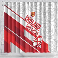 England Rugby Shower Curtain 2025 Come On Red Roses - Wonder Print Shop