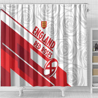 England Rugby Shower Curtain 2025 Come On Red Roses - Wonder Print Shop