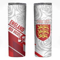 England Rugby Custom Skinny Tumbler 2025 Come On Red Roses - Wonder Print Shop