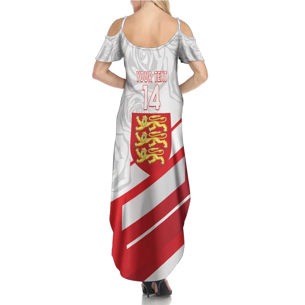 England Rugby Custom Summer Maxi Dress 2025 Come On Red Roses - Wonder Print Shop