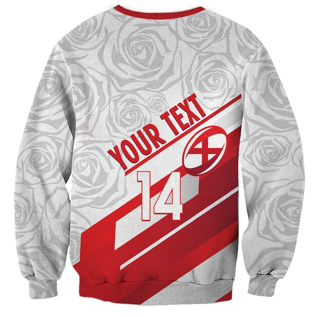 England Rugby Custom Sweatshirt 2025 Come On Red Roses - Wonder Print Shop