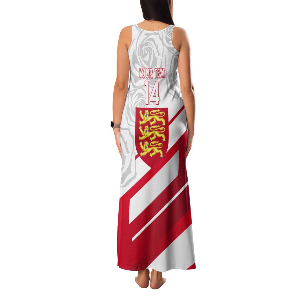 England Rugby Custom Tank Maxi Dress 2025 Come On Red Roses - Wonder Print Shop