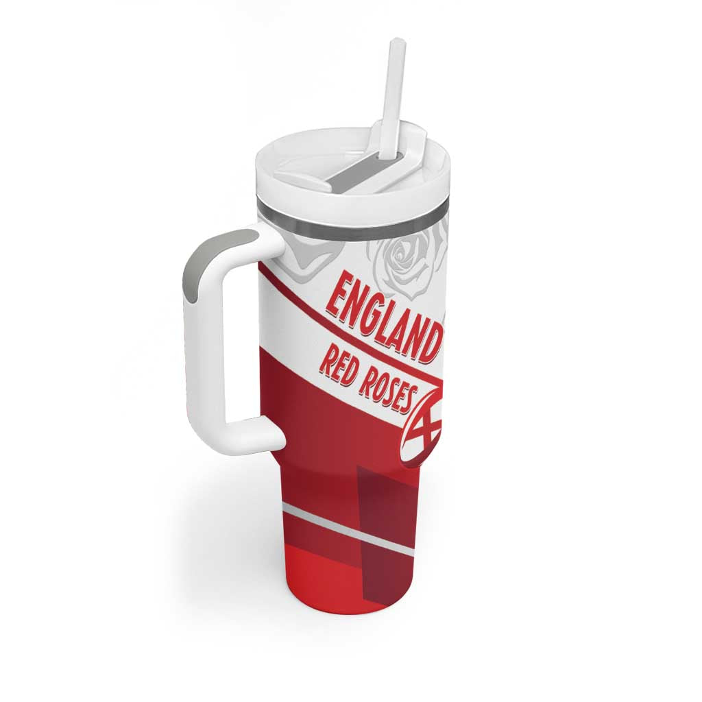 England Rugby Custom Tumbler With Handle 2025 Come On Red Roses - Wonder Print Shop