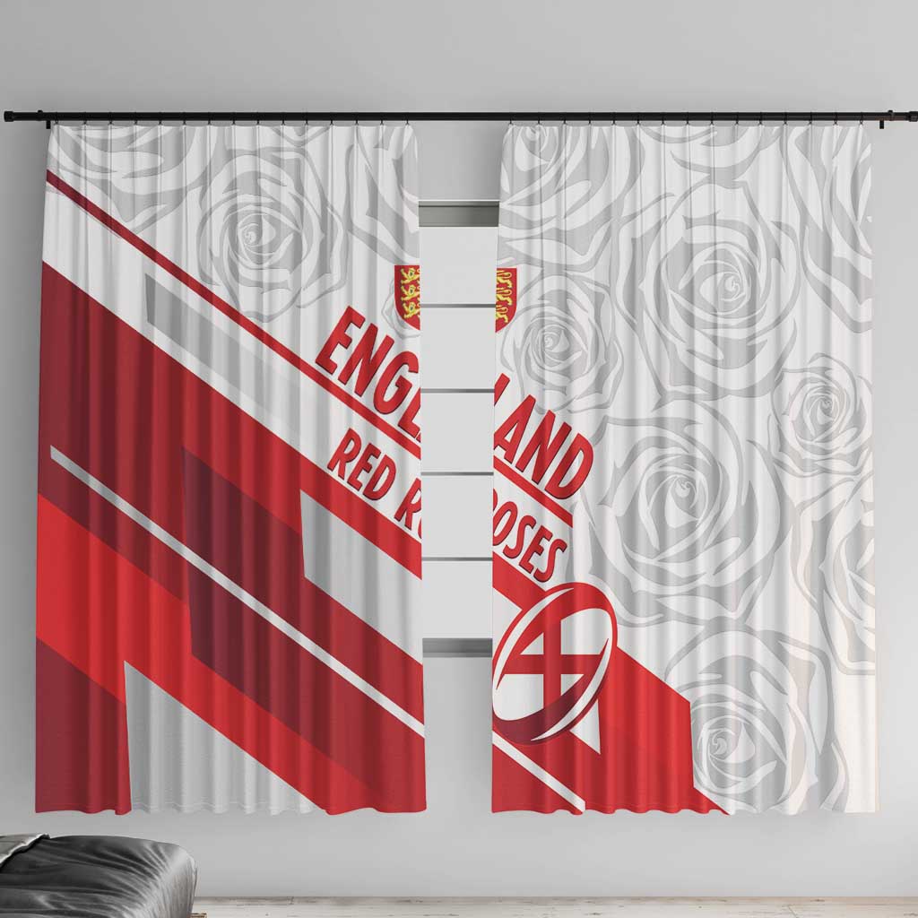 England Rugby Window Curtain 2025 Come On Red Roses - Wonder Print Shop