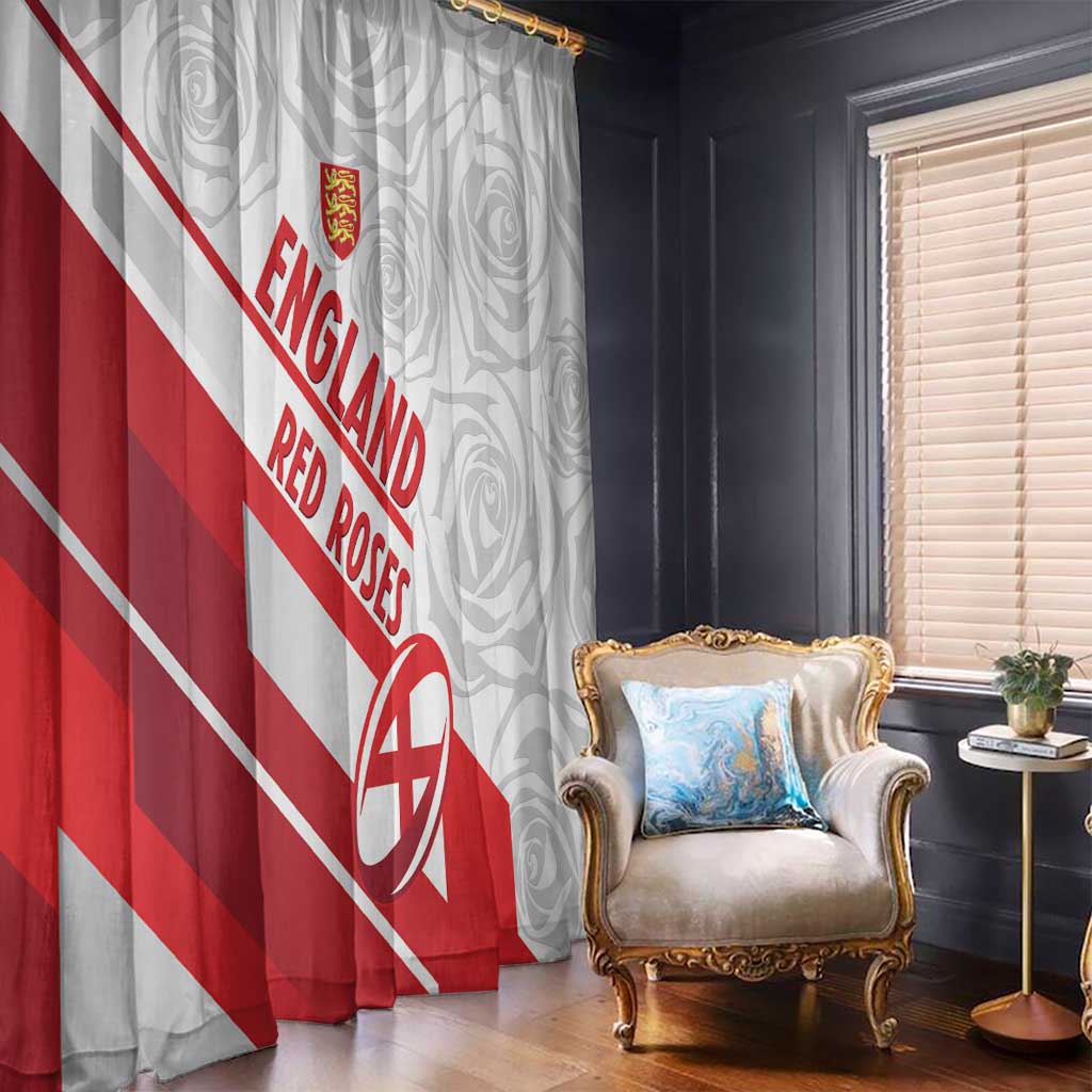 England Rugby Window Curtain 2025 Come On Red Roses - Wonder Print Shop