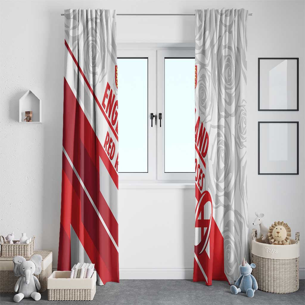 England Rugby Window Curtain 2025 Come On Red Roses - Wonder Print Shop