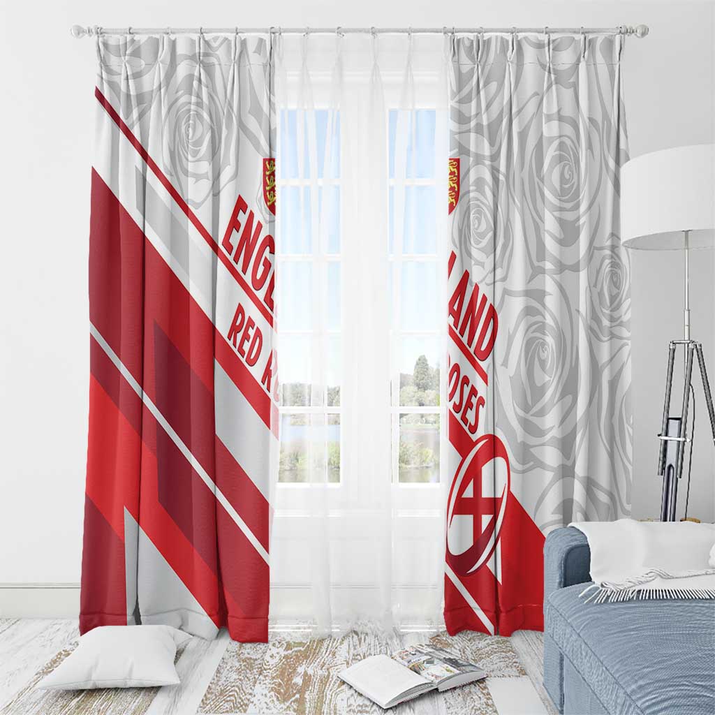 England Rugby Window Curtain 2025 Come On Red Roses - Wonder Print Shop