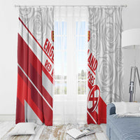 England Rugby Window Curtain 2025 Come On Red Roses - Wonder Print Shop