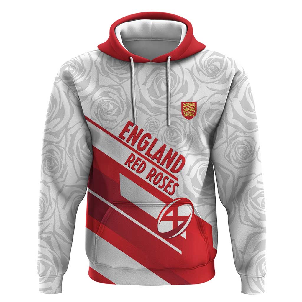 England Rugby Custom Zip Hoodie 2025 Come On Red Roses - Wonder Print Shop