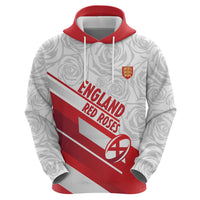 England Rugby Custom Zip Hoodie 2025 Come On Red Roses - Wonder Print Shop