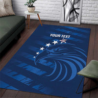 United States Rugby Custom Area Rug USA Eagle Go Champions - Wonder Print Shop