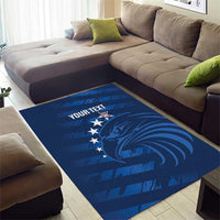 United States Rugby Custom Area Rug USA Eagle Go Champions - Wonder Print Shop