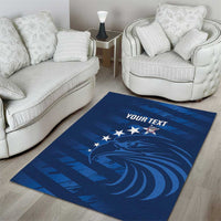 United States Rugby Custom Area Rug USA Eagle Go Champions - Wonder Print Shop
