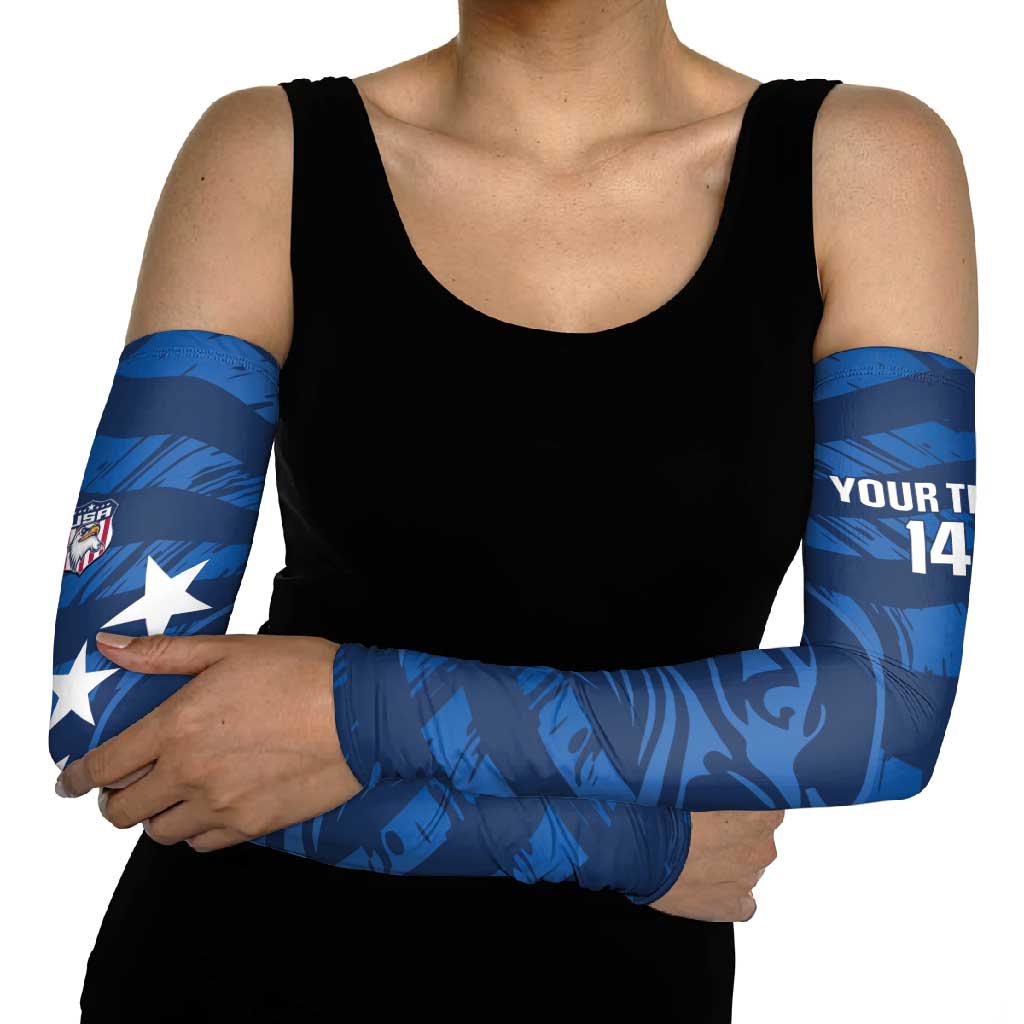 United States Rugby Custom Arm Sleeves USA Eagle Go Champions - Wonder Print Shop