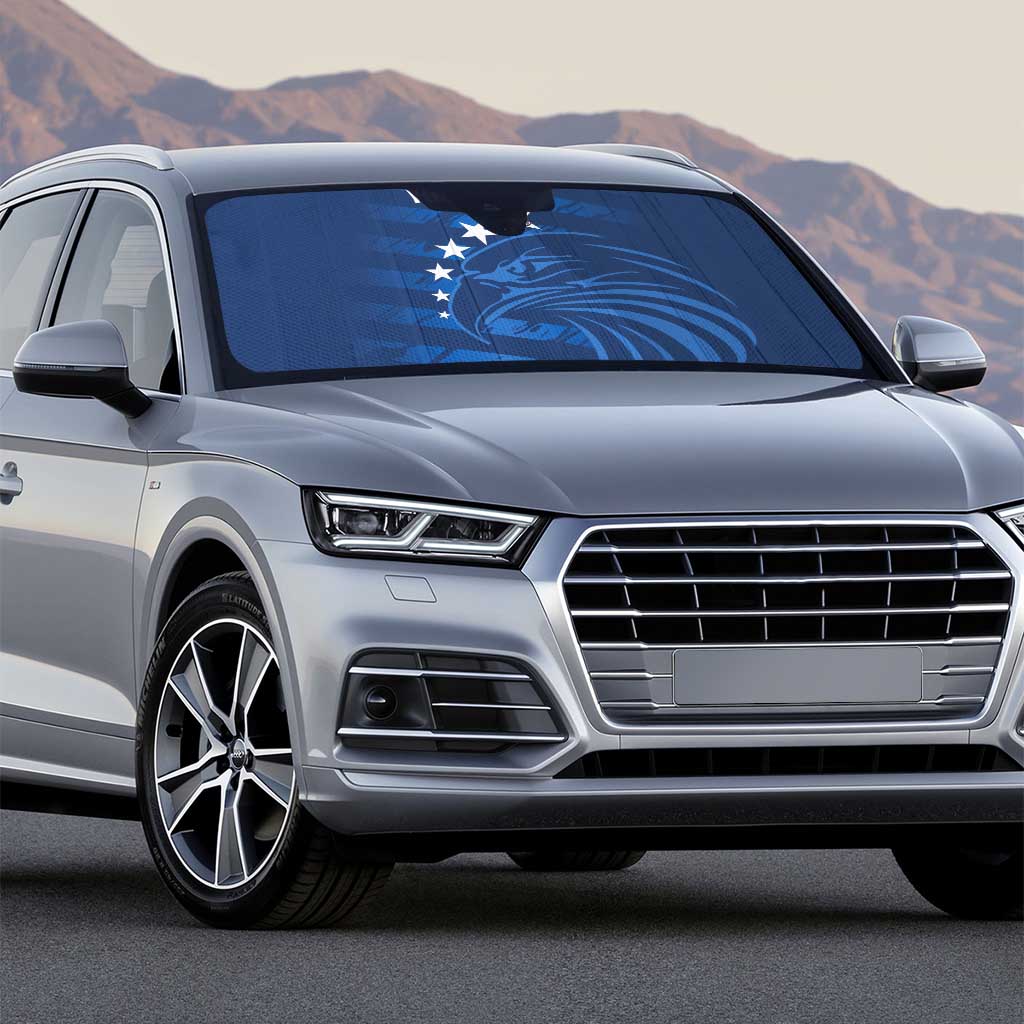 United States Rugby Custom Auto Sun Shade USA Eagle Go Champions - Wonder Print Shop