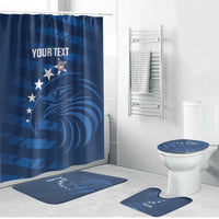 United States Rugby Custom Bathroom Set USA Eagle Go Champions - Wonder Print Shop