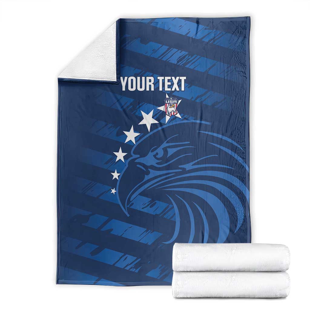 United States Rugby Custom Blanket USA Eagle Go Champions - Wonder Print Shop