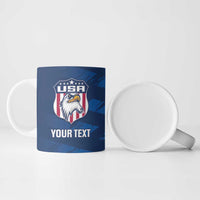 United States Rugby Custom Ceramic Mug USA Eagle Go Champions - Wonder Print Shop